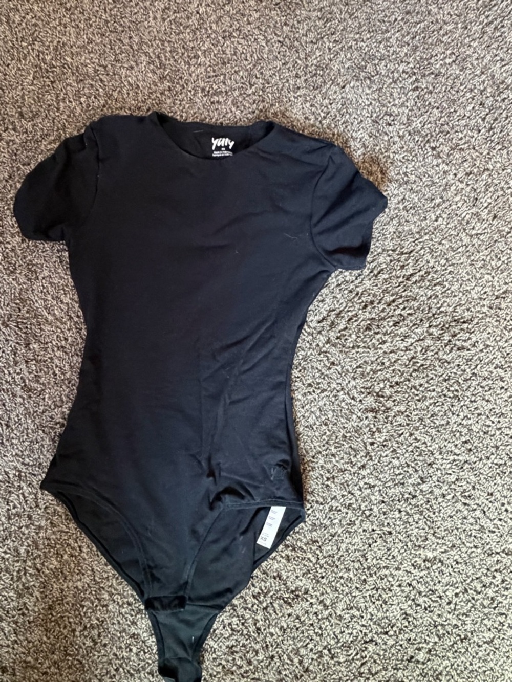 YITTY Black Short Sleeve Bodysuit